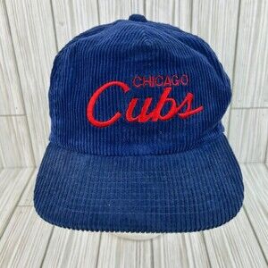 Vintage Chicago Cubs Sports Specialties Hat The Cord Corduroy Zip Back  MLB